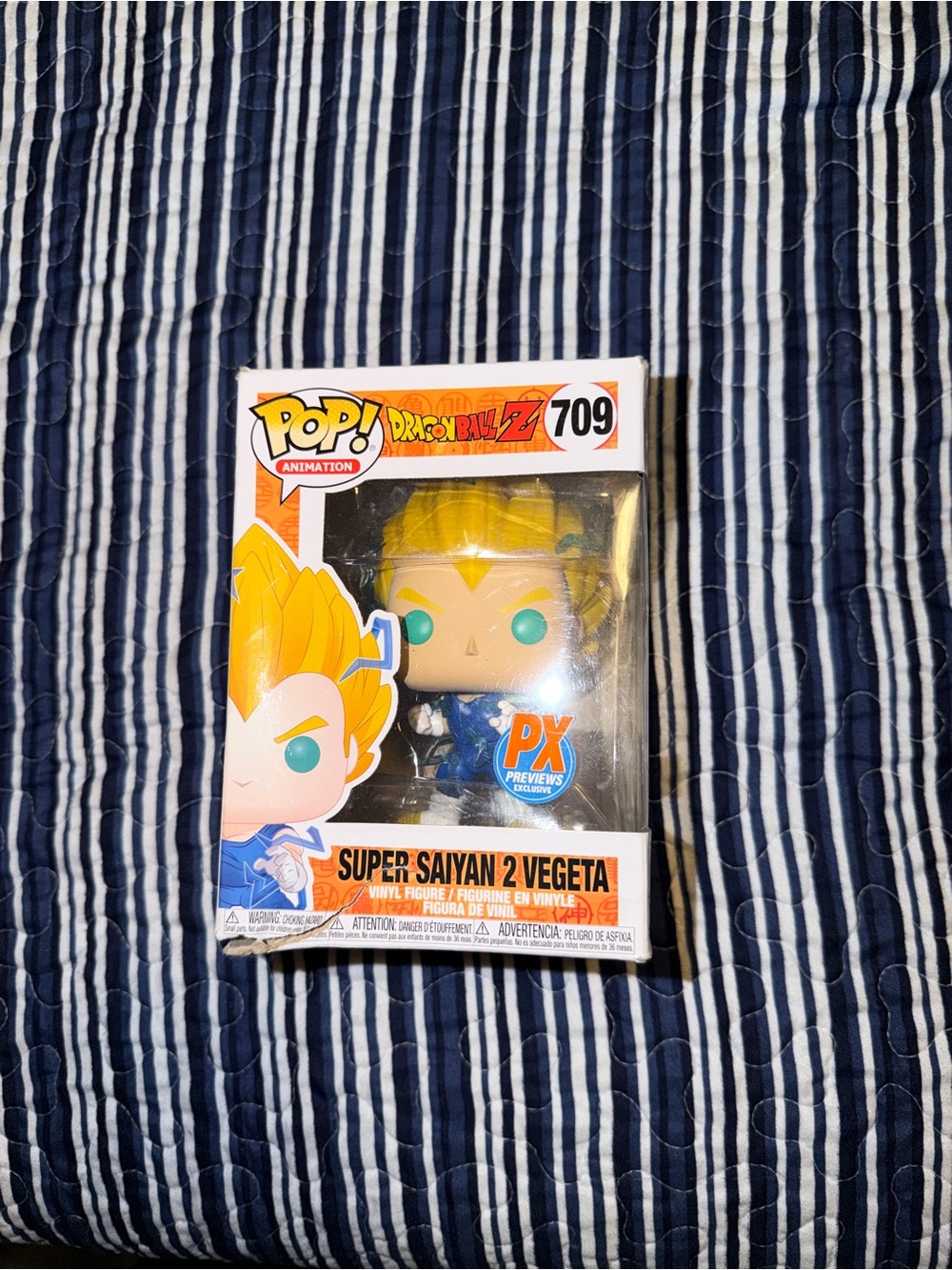 Funko Pop! Animation #709 Super Saiyan 2 Vegeta - Yellow & Blue